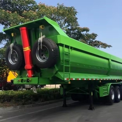 25cbm 32cbm U-Shaped End Rear Tipper Dumper Dump Semi Truck Trailer Tire 12r22.5 Flatbed