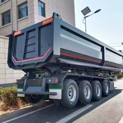 U Shape Hydraulic Grain Camions-Remorques Dumping Rear End Dump Tipper Semi Trucks Trailer for Trucks