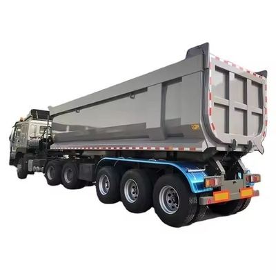 U Shape Hydraulic Grain Camions-Remorques Dumping Rear End Dump Tipper Semi Trucks Trailer for Trucks