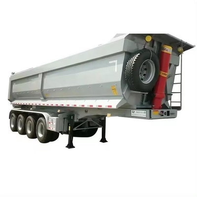 U Shape Hydraulic Grain Camions-Remorques Dumping Rear End Dump Tipper Semi Trucks Trailer for Trucks