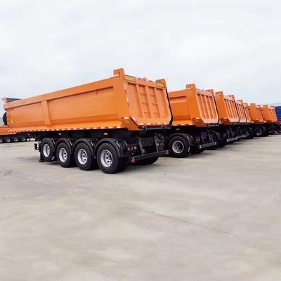 ABS Anti-lock Braking System 60 Tons U Shape Rear Tipper Trailers with Standards