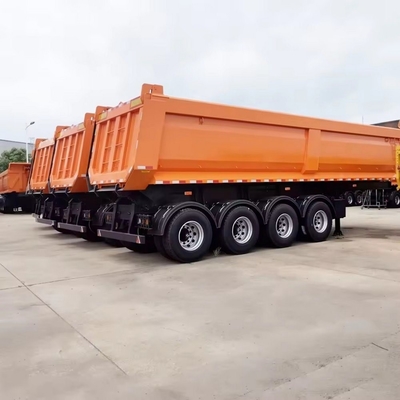 ABS Anti-lock Braking System 60 Tons U Shape Rear Tipper Trailers with Standards