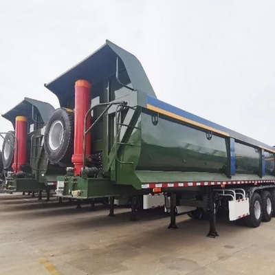 ABS Anti-lock Braking System 60 Tons U Shape Rear Tipper Trailers with Standards