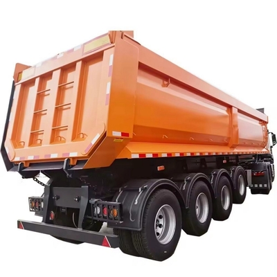 ABS Anti-lock Braking System 60 Tons U Shape Rear Tipper Trailers with Standards