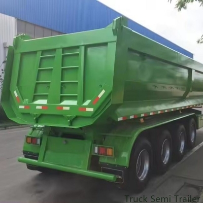 Heavy Duty U Shape Semi Tipper Trailers 4 Axle Dump Trailer Tipper for Cargo Delivery