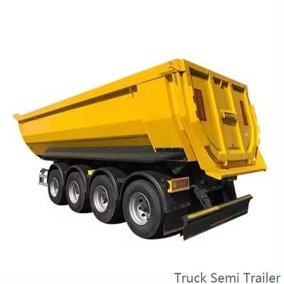 Heavy Duty U Shape Semi Tipper Trailers 4 Axle Dump Trailer Tipper for Cargo Delivery