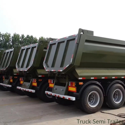 4 Axles Rear Hydraulic Lifting Tipper Dump Semi Trailer with After-Sales Service