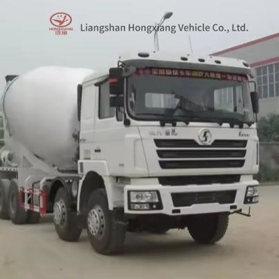 4 Axle 300-400hp Manual Window Self Loading Concrete Mixer Truck