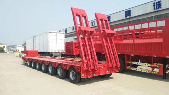 Direct 3 4 Axles 60tons 80 Tons Low Bed Flatbed/Platform Trailer/Flatbed Container Trailer