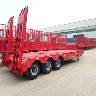 Grade 2024 Latest 3 Axle 60 Ton Container Chassis Semi Trailer Low Bed Semi Trailer