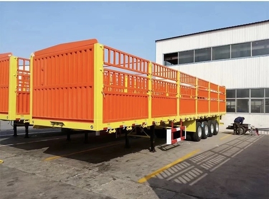 60 80t Animal Transport Post Fence Trailer Semi-Trailer with 2.3.4 Axle Configuration