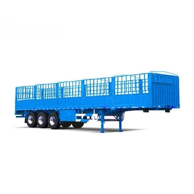 3axle 50 Ton Sidewall Fence Freight Truck Trailer Semi Trailer with Customization