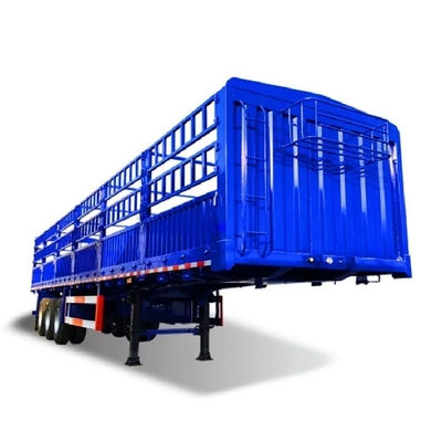3axle 50 Ton Sidewall Fence Freight Truck Trailer Semi Trailer with Customization