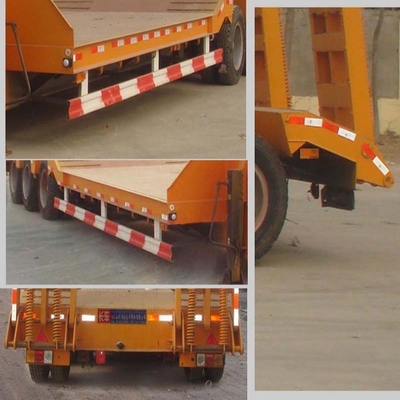 13t Axle 4 Axle Low Bed 120 Tons Lowbed Truck Semi Trailer for Construction Machinery