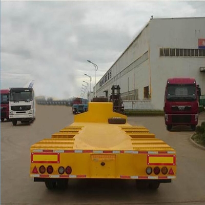 Made 3 Axles Low Bed Trailer 40FT Lowboy Semi Trailer with 12r22.5 Tires and Iron Frame