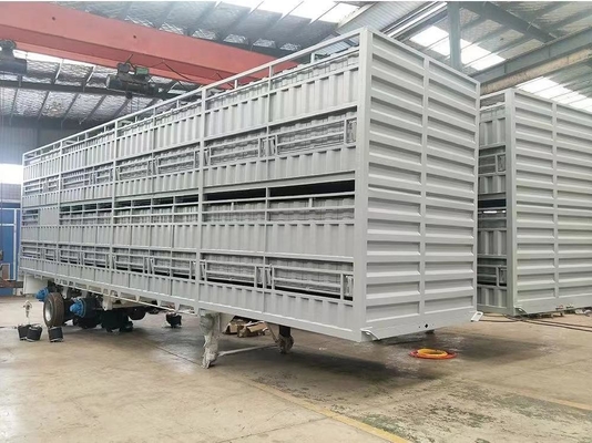Customization 3 Axis Fence Cargo Semi Trailer for Pig Cattle Sheep Livestock Transport