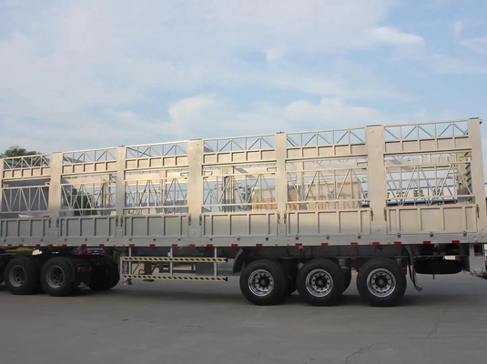 Customization 3 Axis Fence Cargo Semi Trailer for Pig Cattle Sheep Livestock Transport