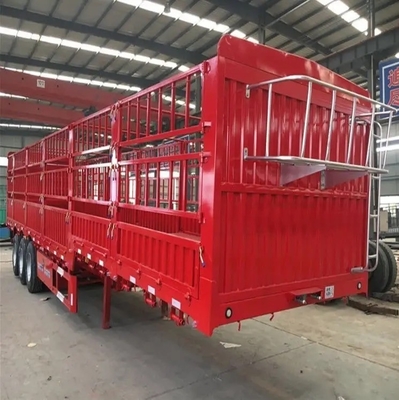 40-100 Tons Bulk Cargo Transport Fence Semi-Trailer with Light Duty Suspension System