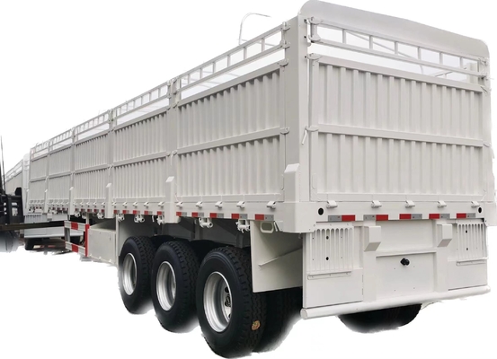 3-Axle 40-Foot Sidewall Trailer 40-100 Ton Fence Cargo Semi-Trailer with Self-dumping