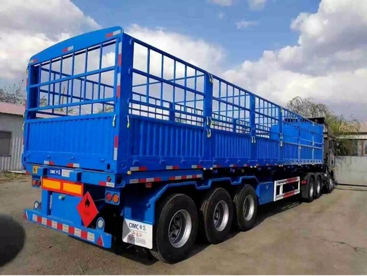 5.8 tons Carbon Steel Mechanical Leaf Spring Suspension Front Platform 1m/1.2/ Fence Semi Trailer