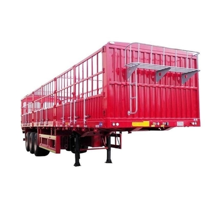1 40 Tons 4 Axles Steel Bike One Wheel Caged Tipper Box Van Fence Container Cargo Trailer