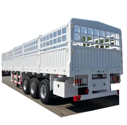 3 Axles Fence Stake Semi Trailer Cargo Transport Semi Truck by with Grade Light Duty