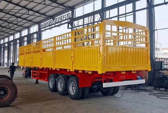 8 Tons High Hurdle Semi-Trailer for Cattle Fence and Side Wall Livestock Transport