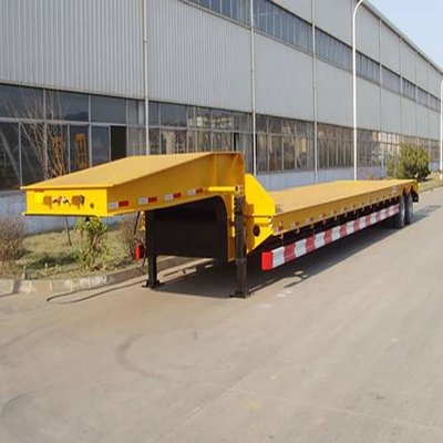 Grade Heavy Duty 40 FT 60FT Three Lines Six Axes Low Bed Flatbed Trailer with 13t Axle
