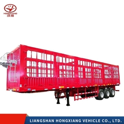 Semi-Trailer for Stake Animal Livestock Transport Cargo Fence and Truck Trailers