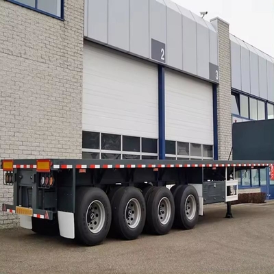 60-80-100 Tons Gooseneck Lowboy 4 Four Axles Low Bed Lowbed Truck Trailer Manufacture