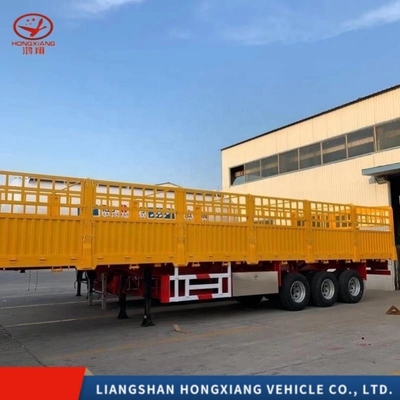 3 Axle 40FT Warehouse Type Side Wall Fence Semi Trailer Top Tarpaulin Fence Cargo Semi-Trailer