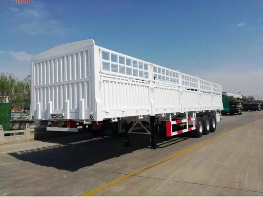 3 Axle 45FT 48FT 60ton Dropside Cargo Sidewall Semi Trailer for Light Duty Grade Side Wall Fence