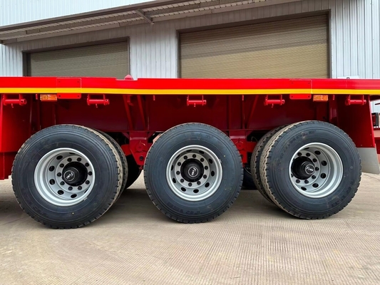 3 Year After-sales Service Second Hand 4 Axle 40t Low Flatbed Trailer Dolly Low Bed