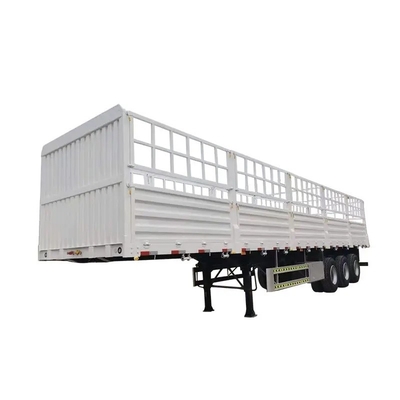 Customization Warehouse Type Semi Trailer with Side Wall Fence and Top Tarpaulin