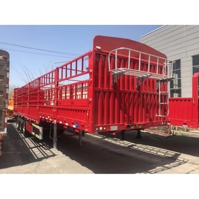 1 70FT 3 Axle Side Wall Cargo Semi Trailer with 30ton Capacity and Drop Side Fence