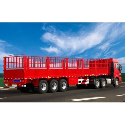 1 70FT 3 Axle Side Wall Cargo Semi Trailer with 30ton Capacity and Drop Side Fence