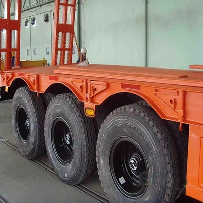 Heavy Duty 80 100 120 150 Tons Loader Semi-Trailer 7 Axles 8 Axles Lowboy Semi-Trailer