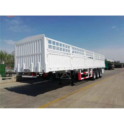 Side Dump Fence Semi Trailer Truck with Customization Option and 1820mm Tread