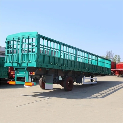 Side Dump Fence Semi Trailer Truck with Customization Option and 1820mm Tread