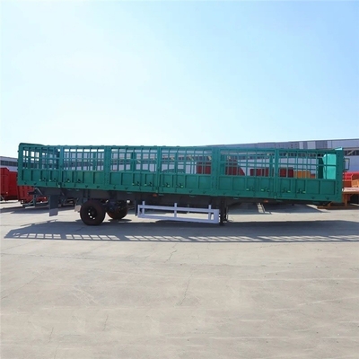 Side Dump Fence Semi Trailer Truck with Customization Option and 1820mm Tread