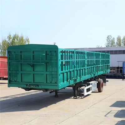 Side Dump Fence Semi Trailer Truck with Customization Option and 1820mm Tread