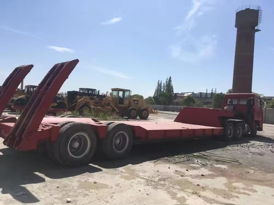 3-Axle 10m-15m Low Bed Trailer Heavy Tractor Flatbed Semi Trailer for Heavy Equipment