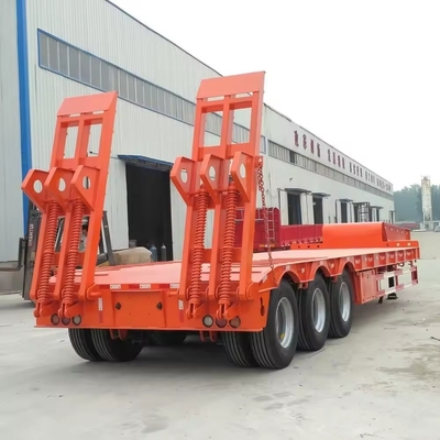 2.3 Axle Gooseneck Used Lowboy Low Bed Trailer without ABS Anti-lock Braking System
