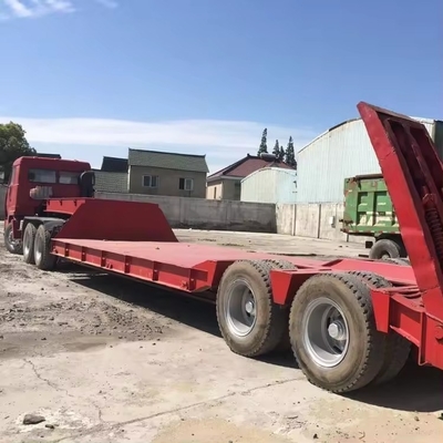 2.3 Axle Gooseneck Used Lowboy Low Bed Trailer without ABS Anti-lock Braking System