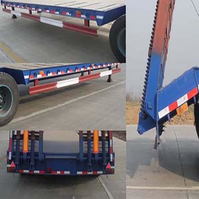 2.3 Axle Gooseneck Used Lowboy Low Bed Trailer without ABS Anti-lock Braking System