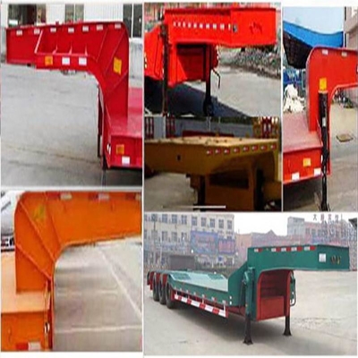 2.3 Axle Gooseneck Used Lowboy Low Bed Trailer without ABS Anti-lock Braking System