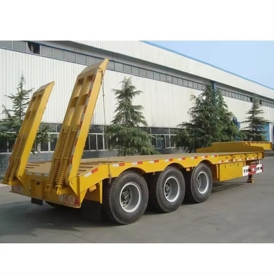 18 Meter Long Low Bed Semi Trailer Lowboy Equipment Trailers for in Various Industries