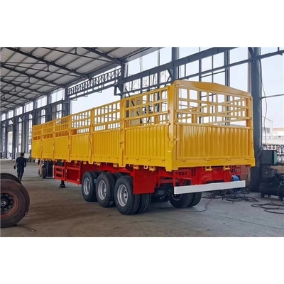 Self-dumping 40FT 12m 12.5m 40ton Fence Cargo Semi Truck Trailer 3 Axles with Side Wall