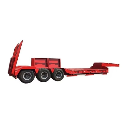 Drop Deck Extendable Low Bed Trailer Loader Transport Lowboy Semi Truck Trailers