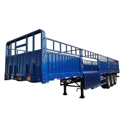 Cross Arm Type 3 Axles 40FT 12m 12.5m 40ton 50ton Semi Truck Trailer with Side Wall Fence